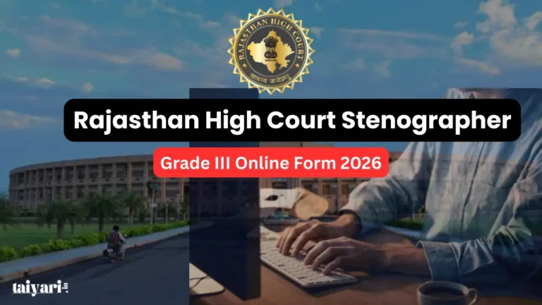 Rajasthan High Court Stenographer 2026: 163 Posts, ₹23,700 Salary, Apply Online Till 10 Aug