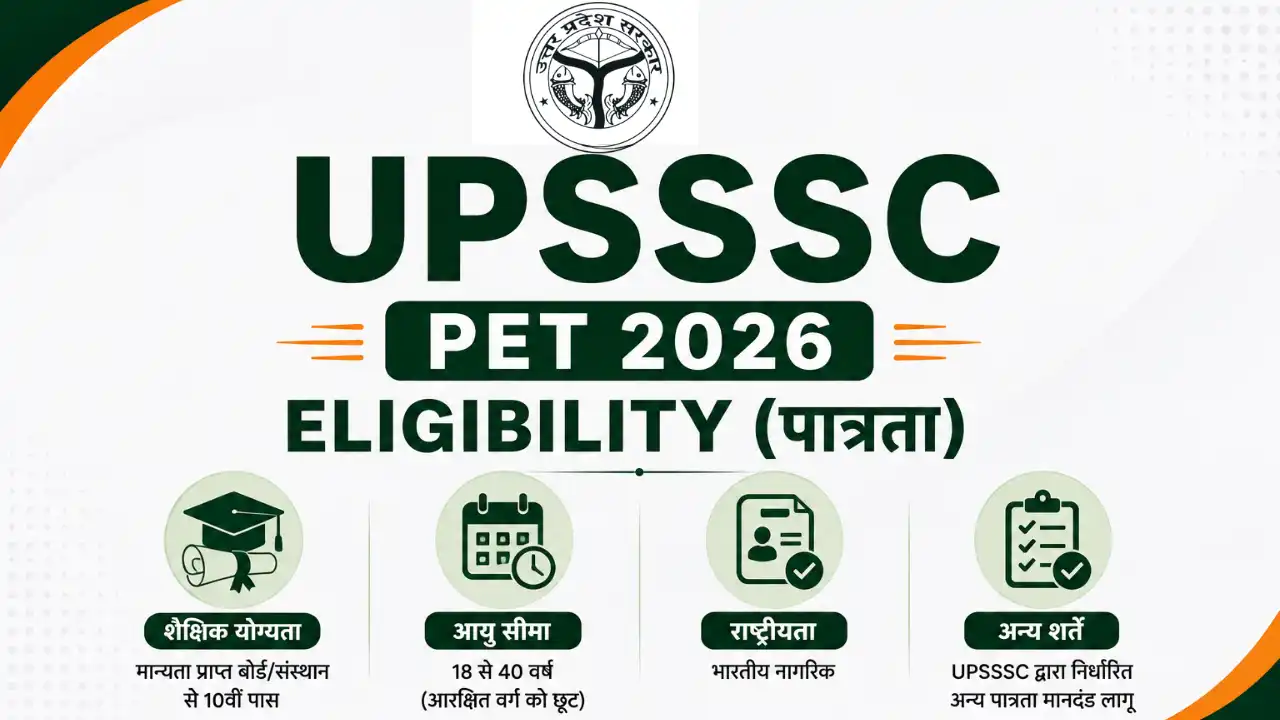 UPSSSC PET Eligibility 2026: आयु सीमा, योग्यता, आयु में छूट और पूरी शर्तें विस्तार से