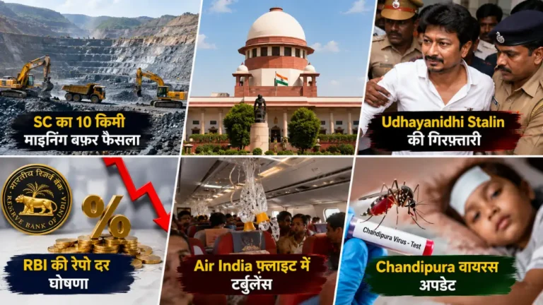 Taiyari.In A Perfect Platform to get A Govt. Job 19 4 Semptember 2026: SC का 10 किमी माइनिंग बफर, RBI रेपो दर 5.25%